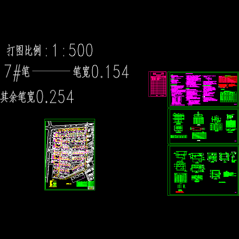 住宅小区热力管网施工图.dwg