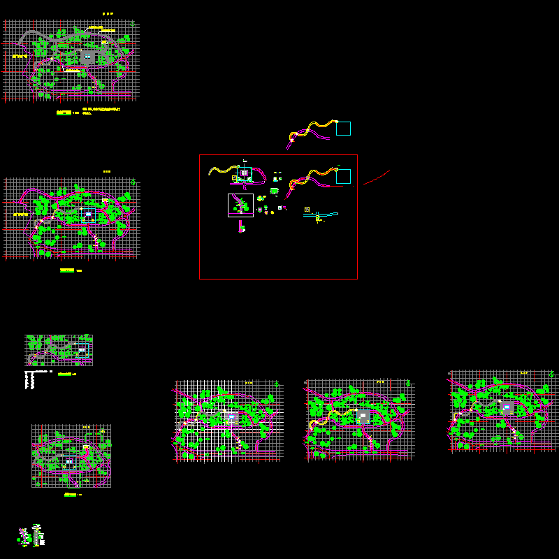 [CAD]大唐芙蓉园竹里馆景观竣工图纸.dwg