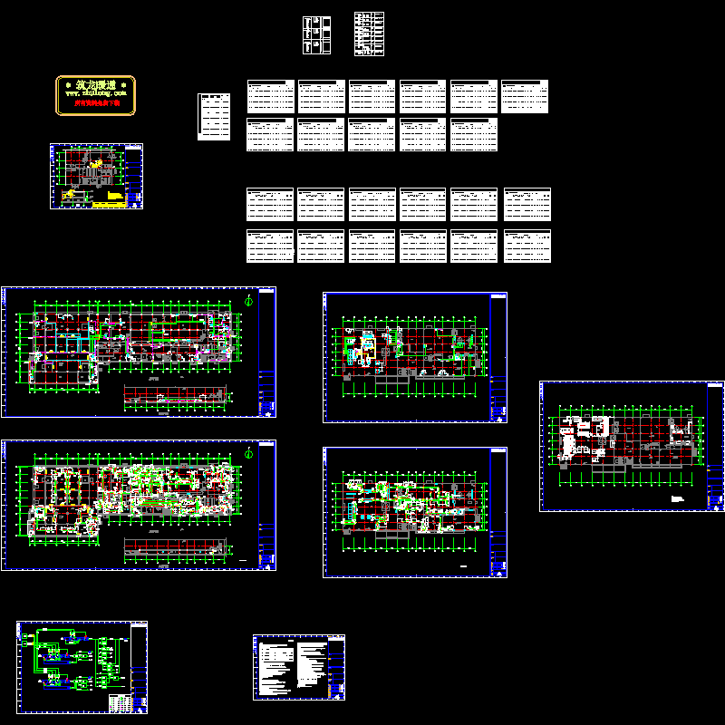 [CAD]常熟食品厂空调制冷图纸（11张）.dwg