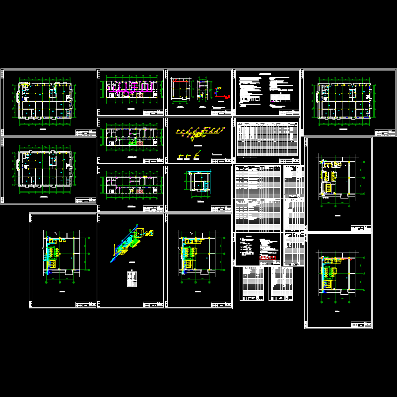 动力车间空调设计CAD施工图纸.dwg