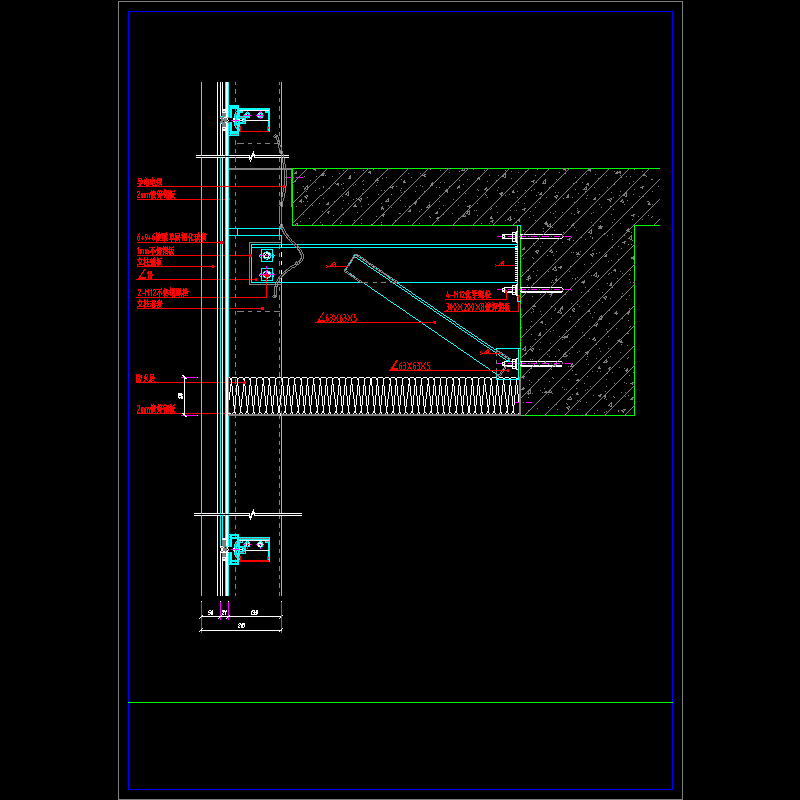 玻璃幕墙节点图12.dwg