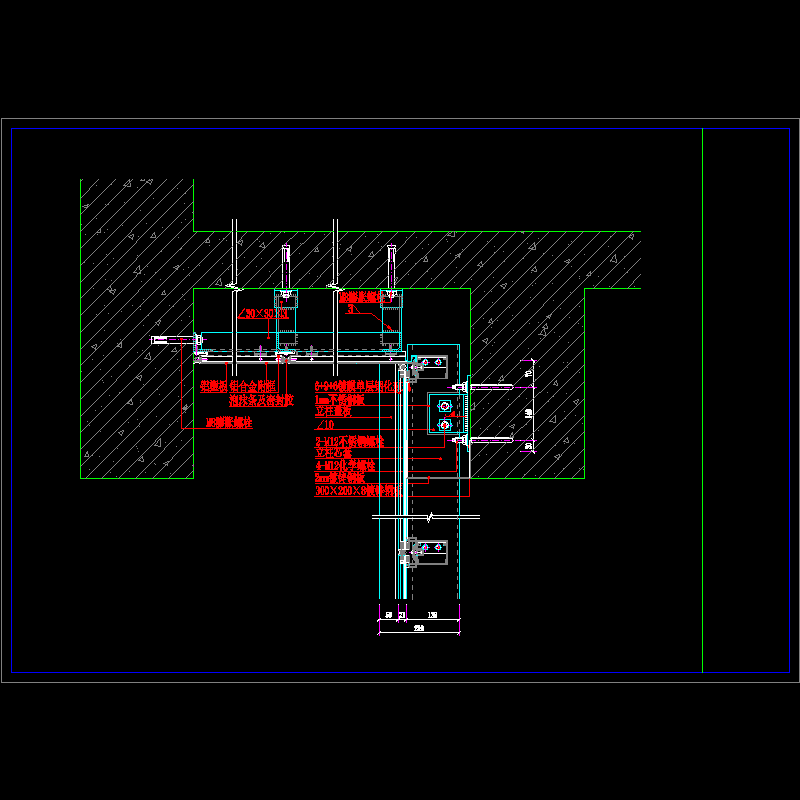 玻璃幕墙节点图13.dwg