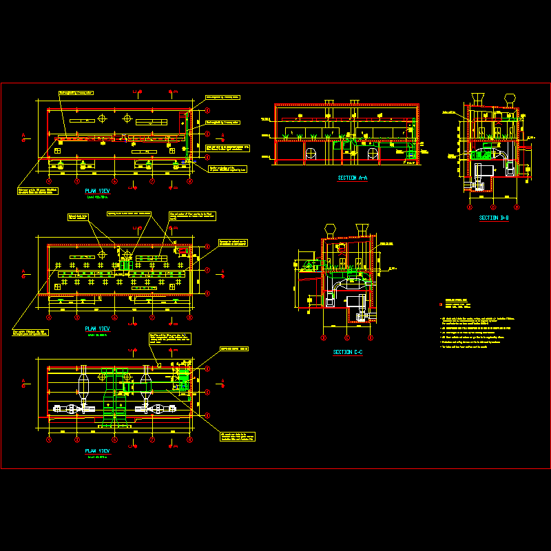 [全套]中控室空调设计dwg格式CAD图纸(平面图)
