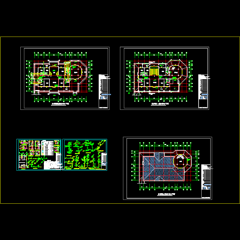 3层休养院给排水设计CAD图纸.dwg