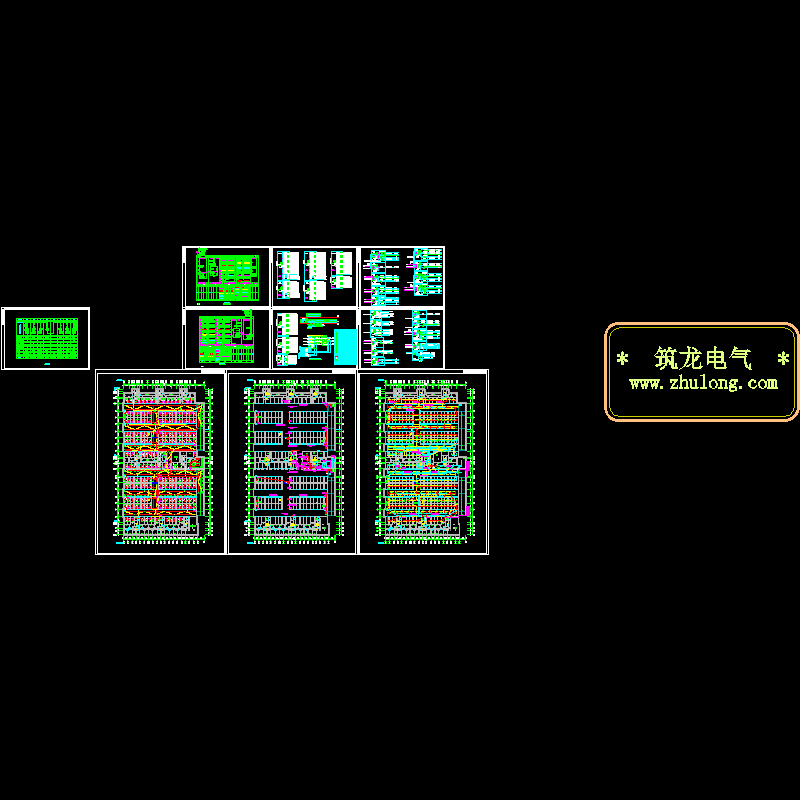 车库电气CAD施工图纸(防雷接地系统).dwg