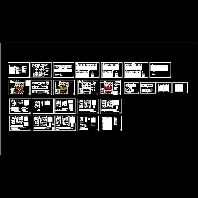 商场10KV变电所CAD图纸（总共26页CAD图纸）(dwg)