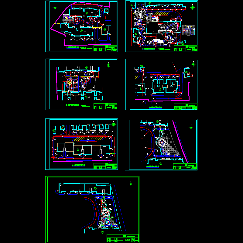 恒创明媚星城定位图全套.dwg