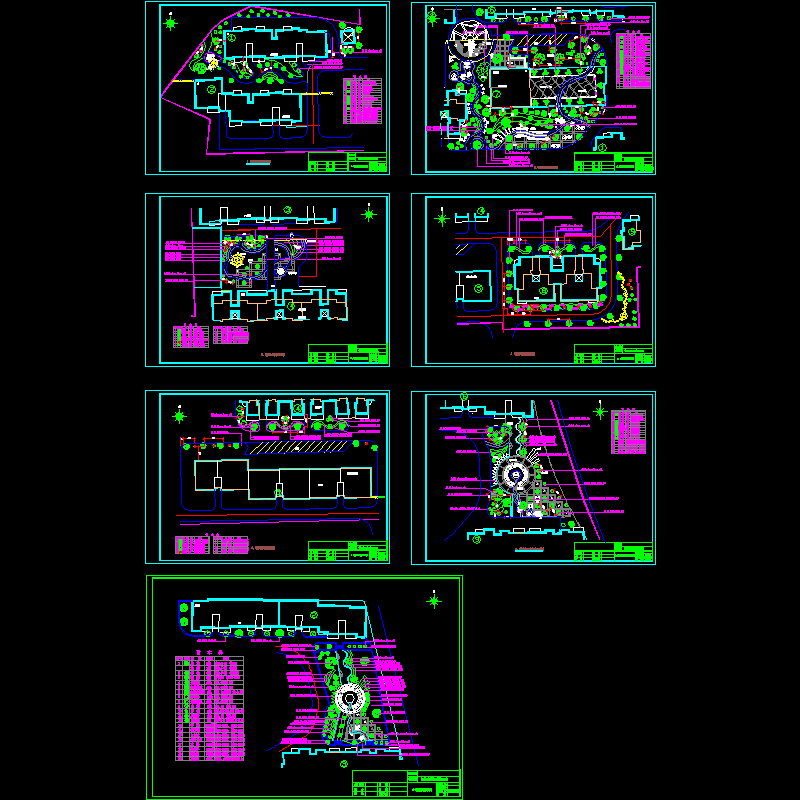 恒创明媚星城绿施全套.dwg