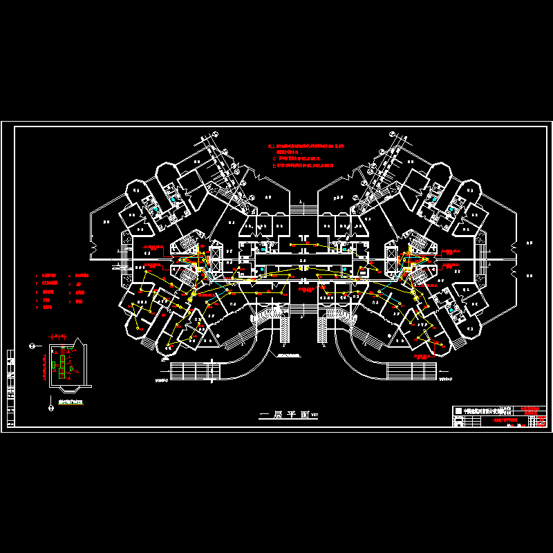 电-一层火警.广播平面布置图.dwg