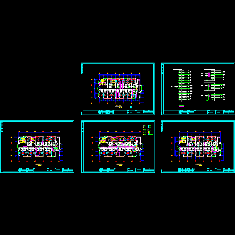 饭店电气竣工CAD图纸(dwg)