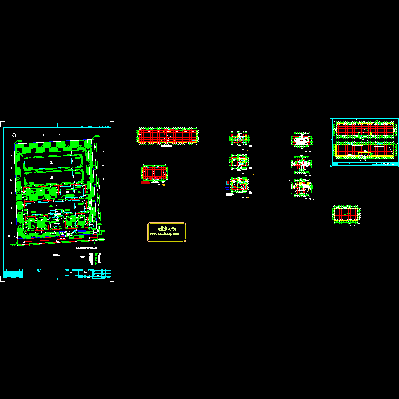 公司厂区电气CAD施工图纸.dwg