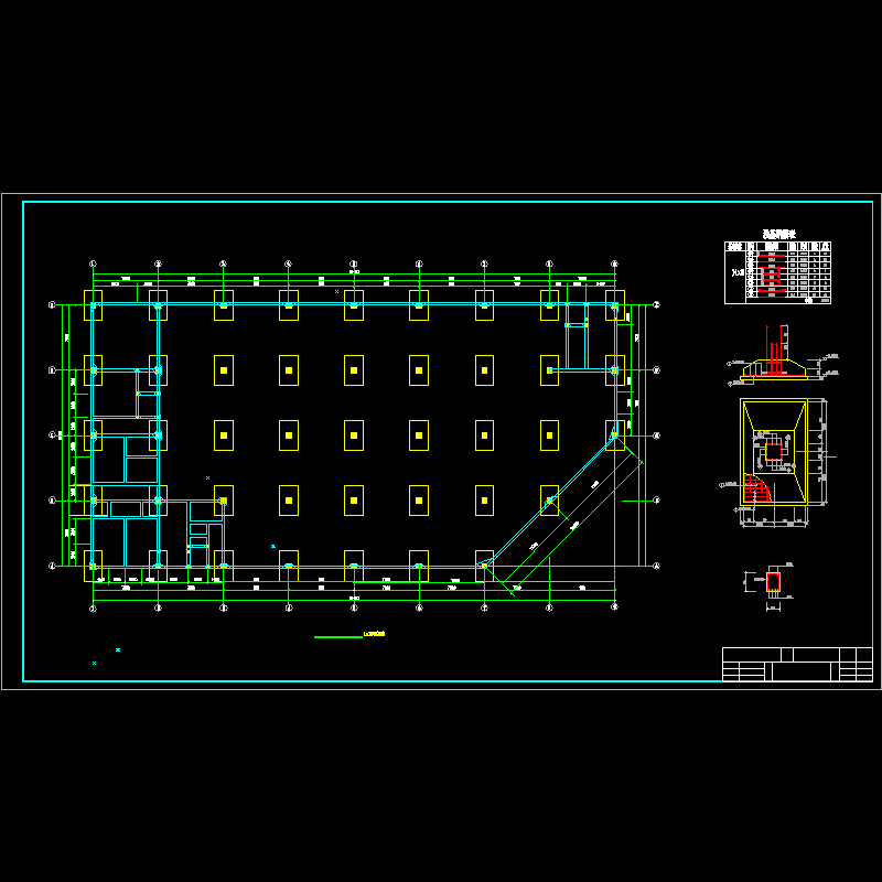 基础平面布置图及详图.dwg