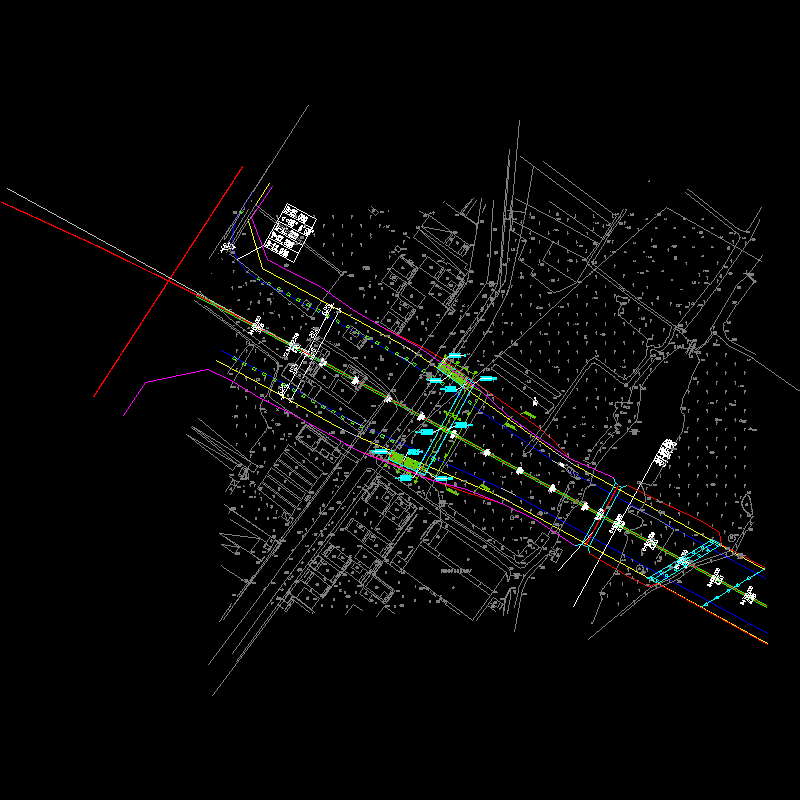 ql-05-人行天桥桩基平面位置图.dwg