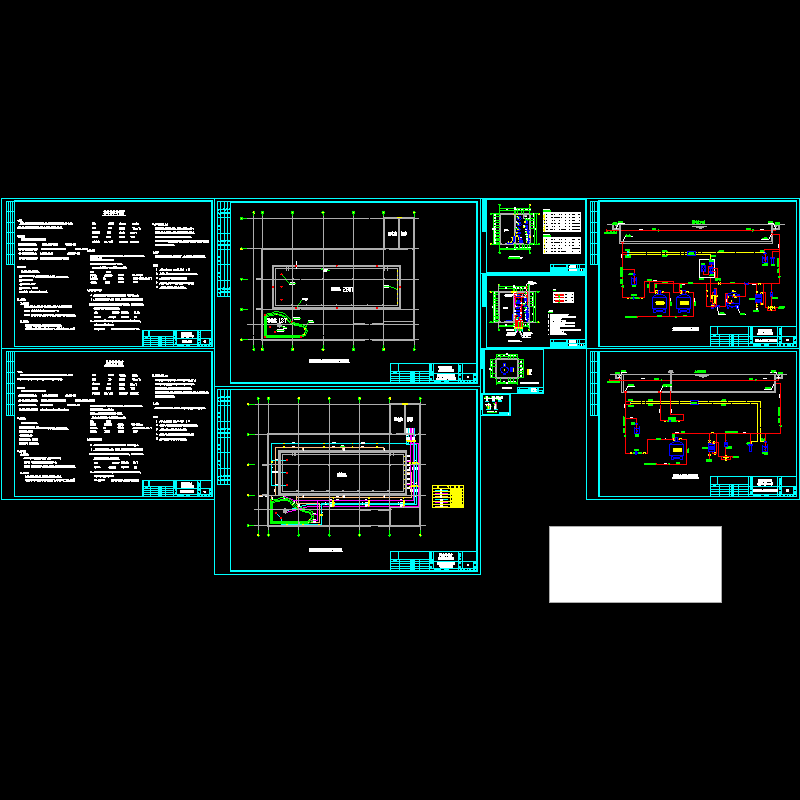 [CAD]泳池及儿童戏水池成套图纸.dwg