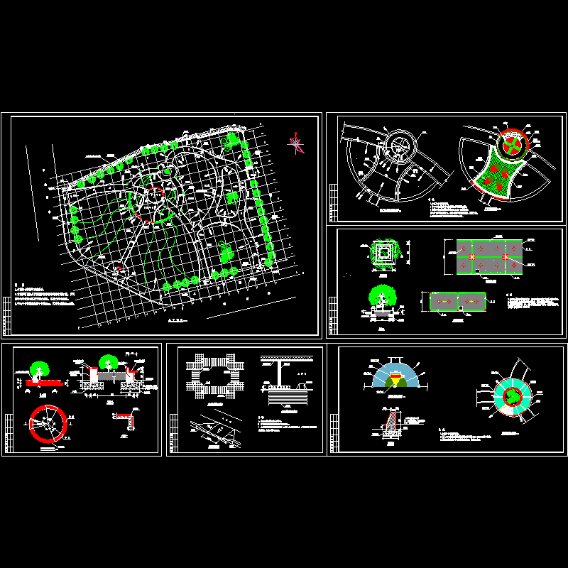 广场铺装及细部详图.dwg