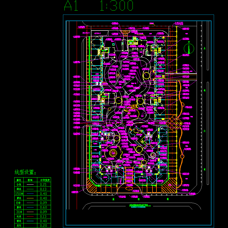 03欣园坐标定位平面.dwg