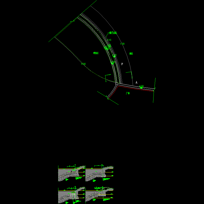 驳岸结构dwg格式CAD图纸
