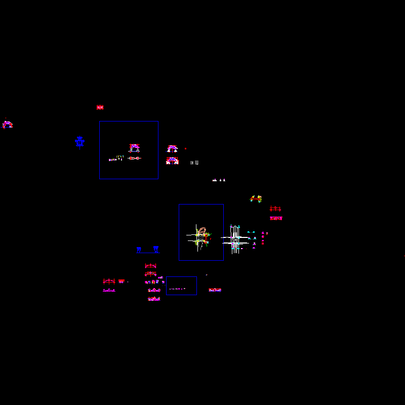 游乐园入口组合节点dwg格式CAD详图纸