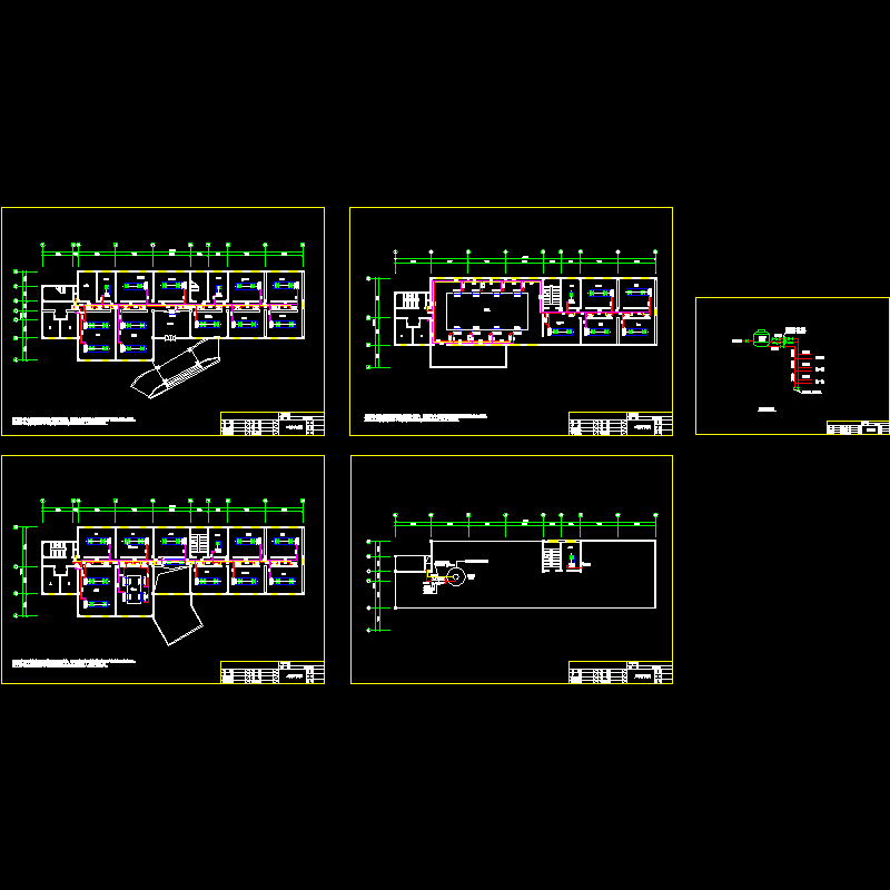 3层办公楼空调设计CAD施工图纸.dwg