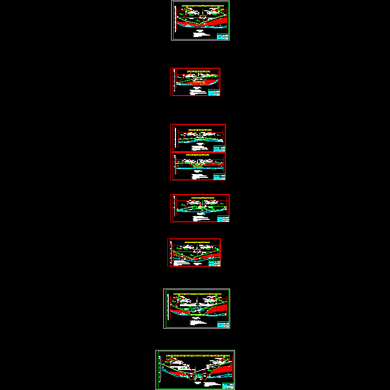 河横断面图（比较方案）.dwg