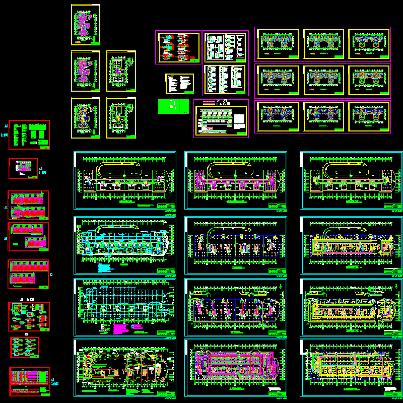 上16层商住楼电气全套CAD施工图纸.dwg