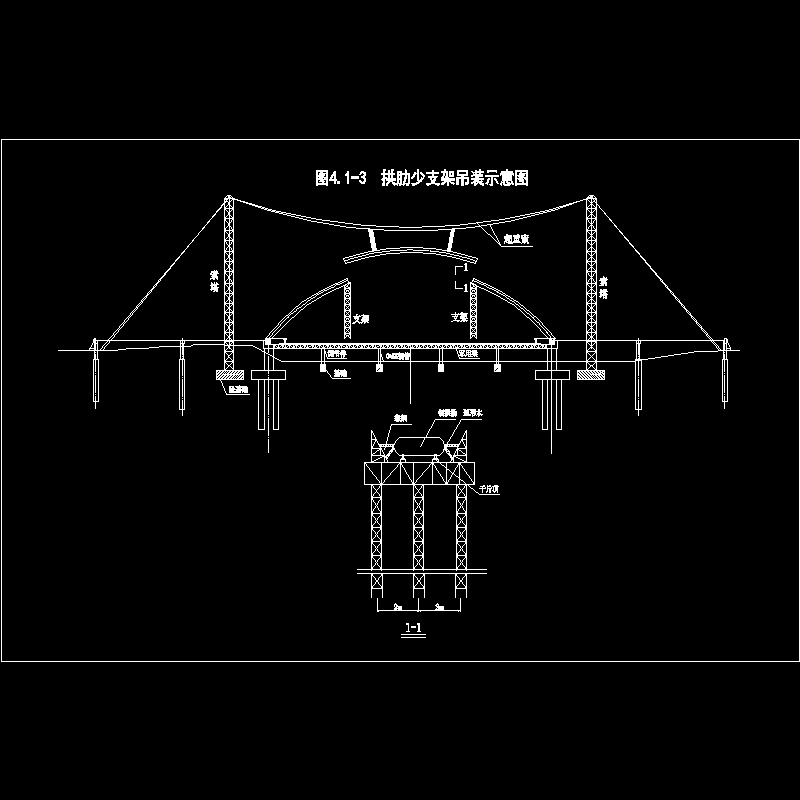 4.1-3 拱肋少支架吊装示意图.dwg