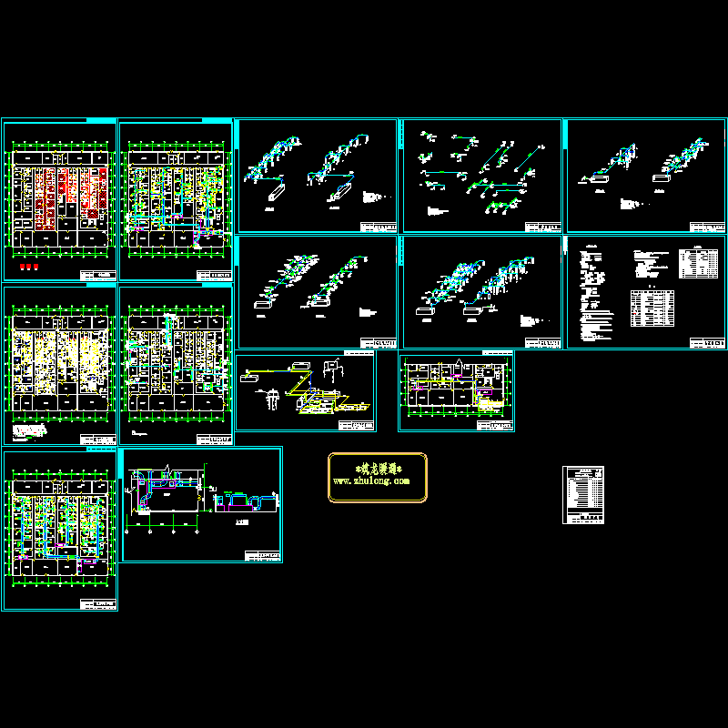 兽药综合制剂车间空调CAD图纸（15张）(dwg)