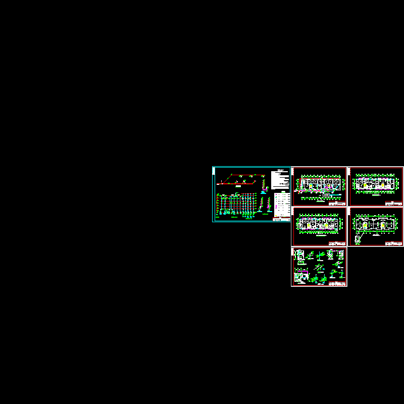 6层集资住宅楼给排水CAD施工图纸.dwg