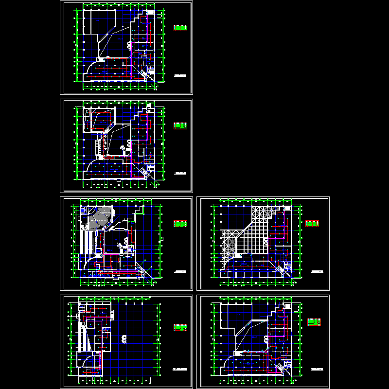 CAD图纸书馆消防报警平面CAD图纸(材料表)(dwg)