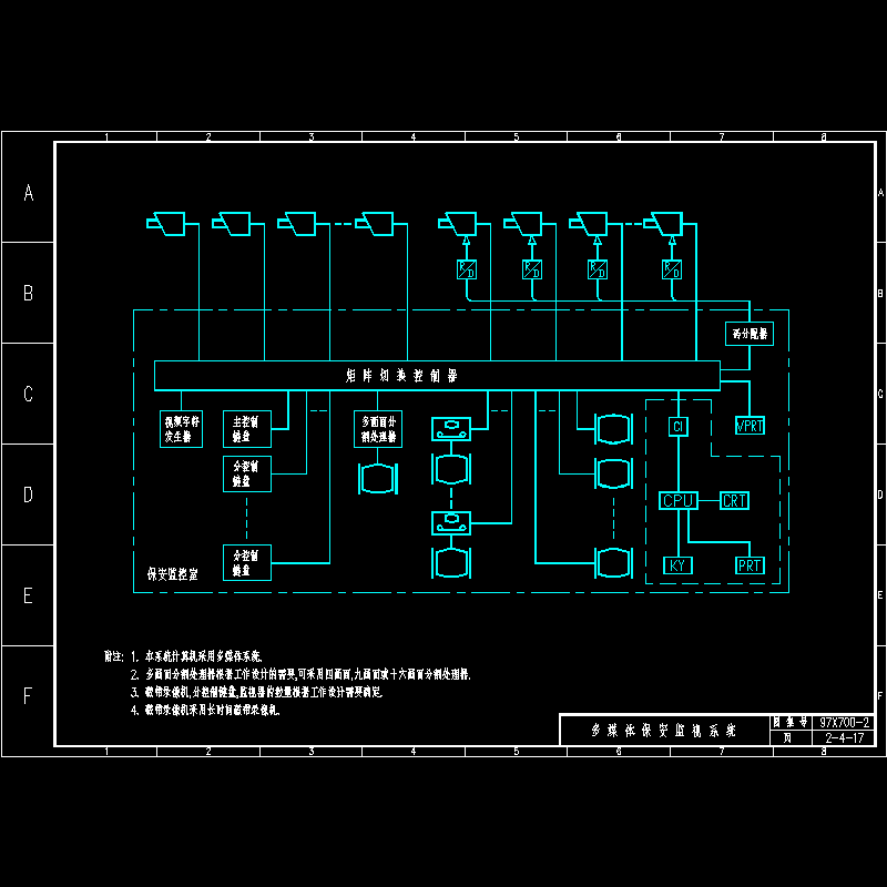 多媒体保安监视系统.dwg