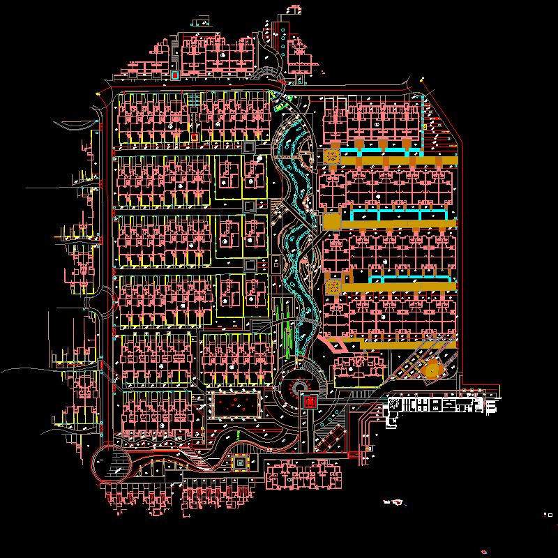 小区特色水景二施工dwg格式CAD图纸(节点图)