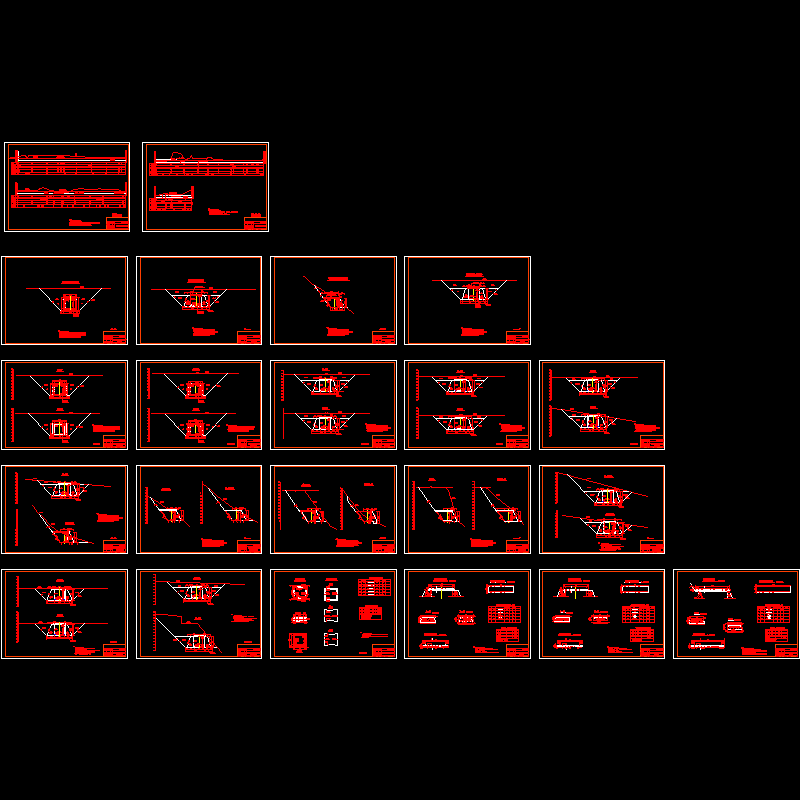 渠道断面设计CAD图纸(止水详图).dwg