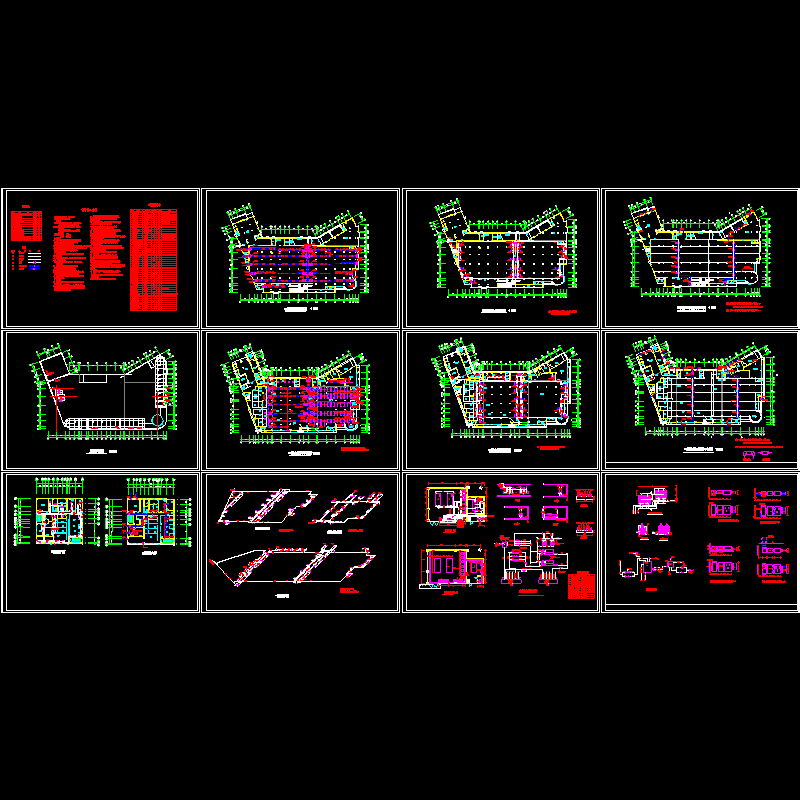 20975平米综合超市空调设计CAD施工大样图.dwg