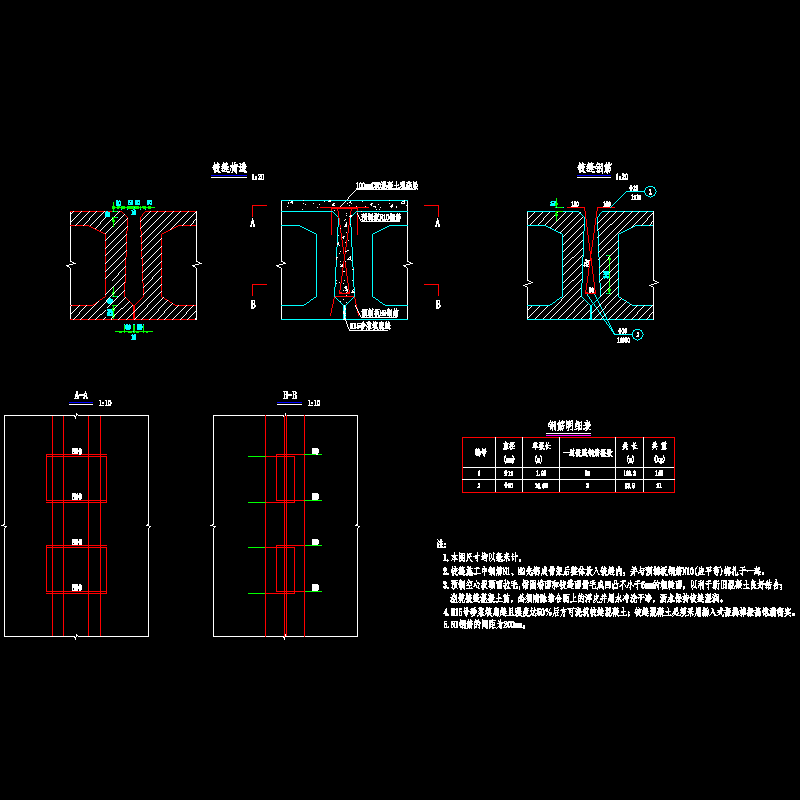 s4-3-23 20m空心板铰缝构造钢筋图.dwg