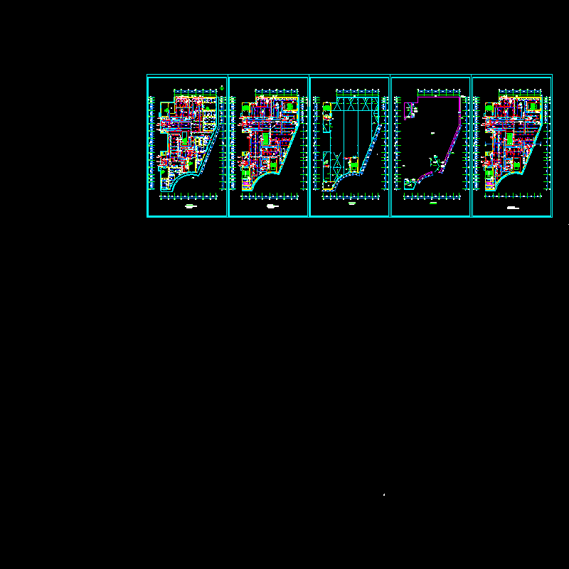 6层商场空调平面CAD图纸(dwg)