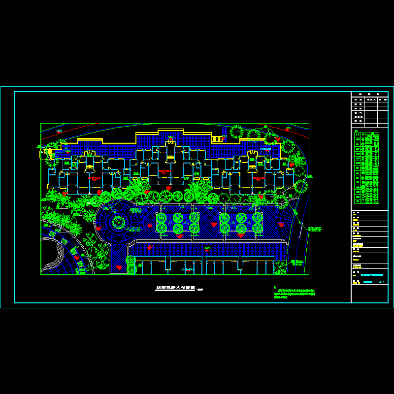 组团五乔木布置图 环施 --42.dwg