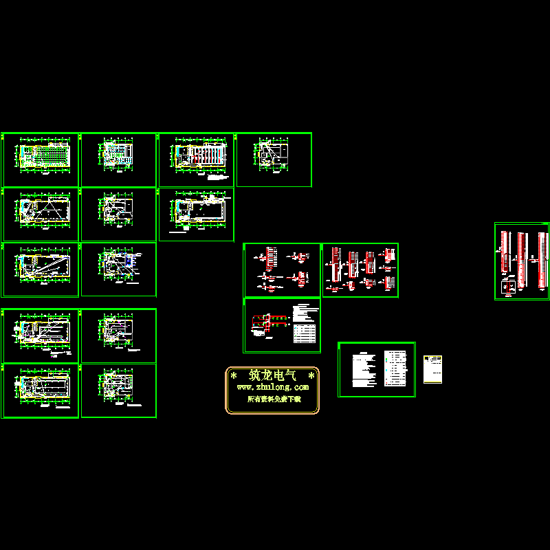 [分享]日本洁净厂房电气竣工CAD图纸(空调配电)(dwg)