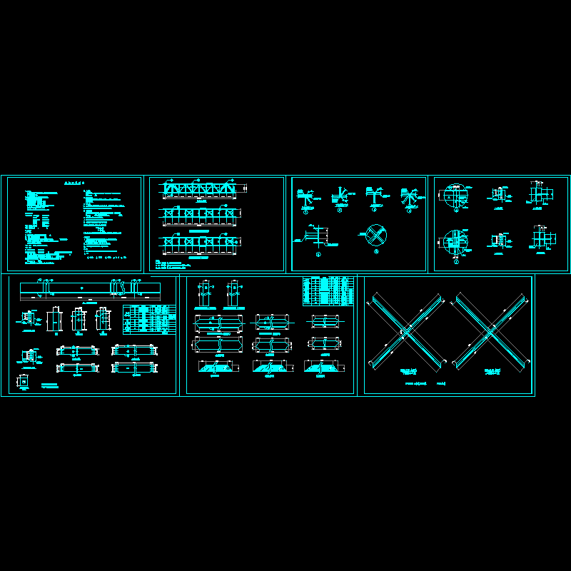 钢结构天桥施工图 - 1