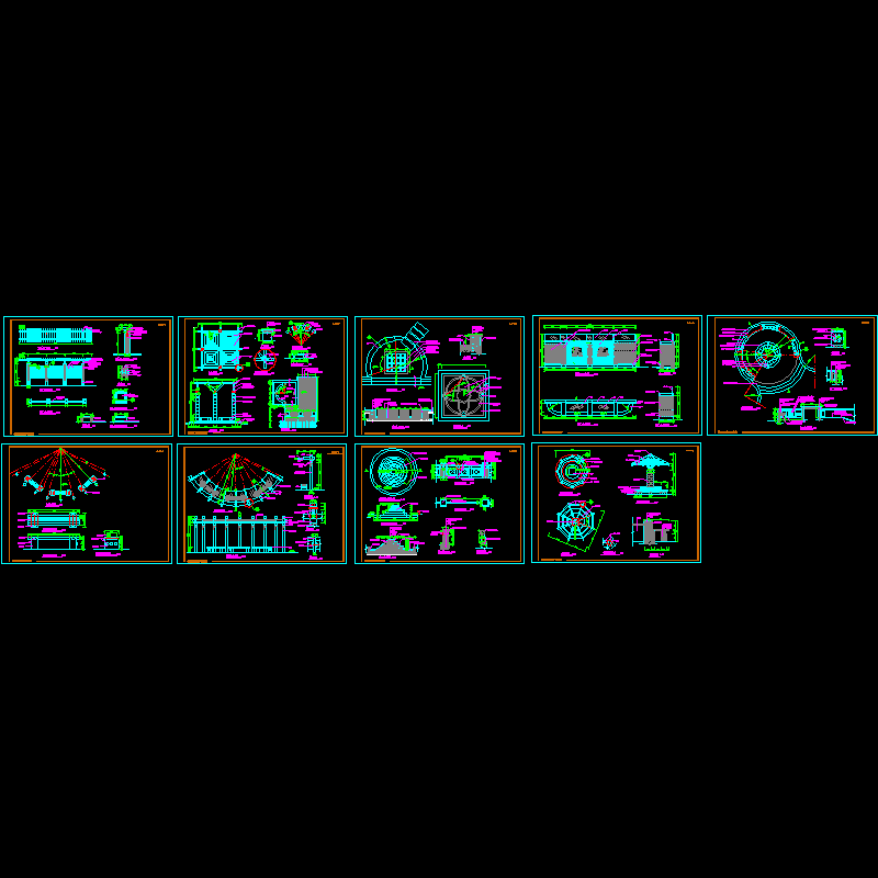 小区全套经典施工CAD图纸(dwg)