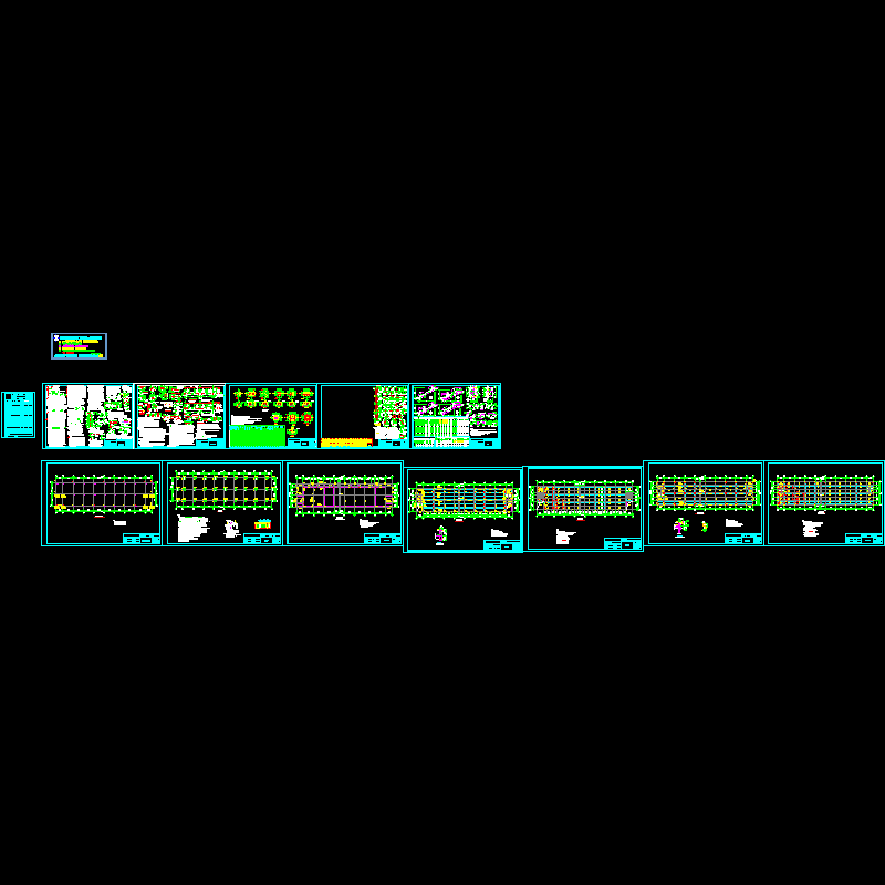 桩基础2层商铺结构CAD施工图纸(dwg)(6度抗震)