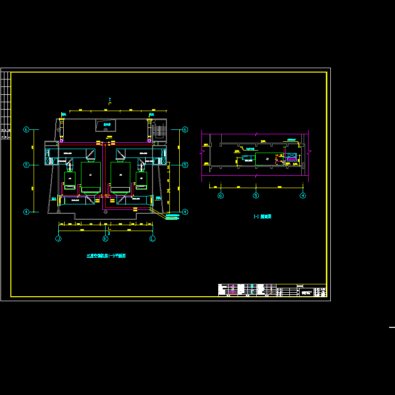 主楼三层空调机房（一）布置图.dwg