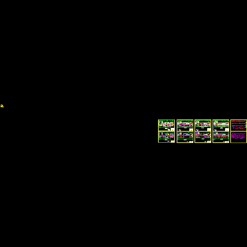 5层商厦业务楼空调CAD图纸(空调风机盘管)(dwg)