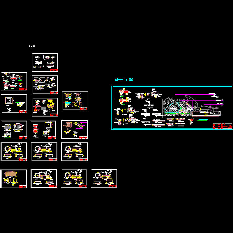 广场土建竣工图(剖面图）.dwg