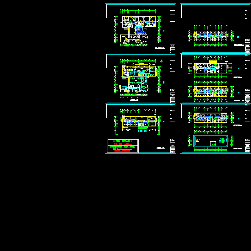 10层综合楼空调CAD施工图纸.dwg