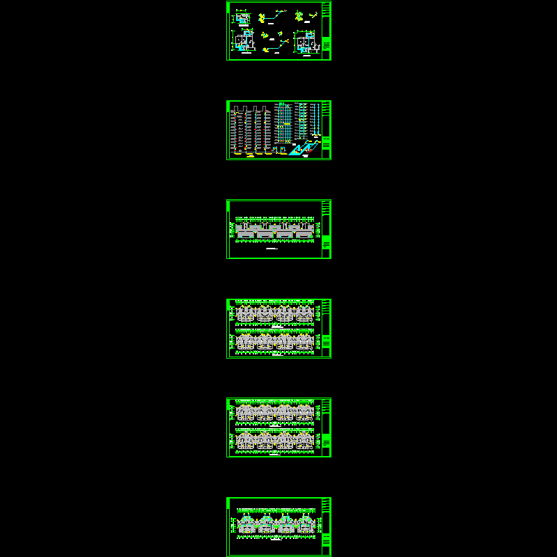 12层联拼小高层给排水经典CAD施工图纸.dwg