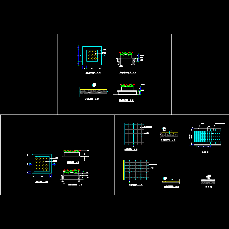 某公园 园路、花池详图.dwg