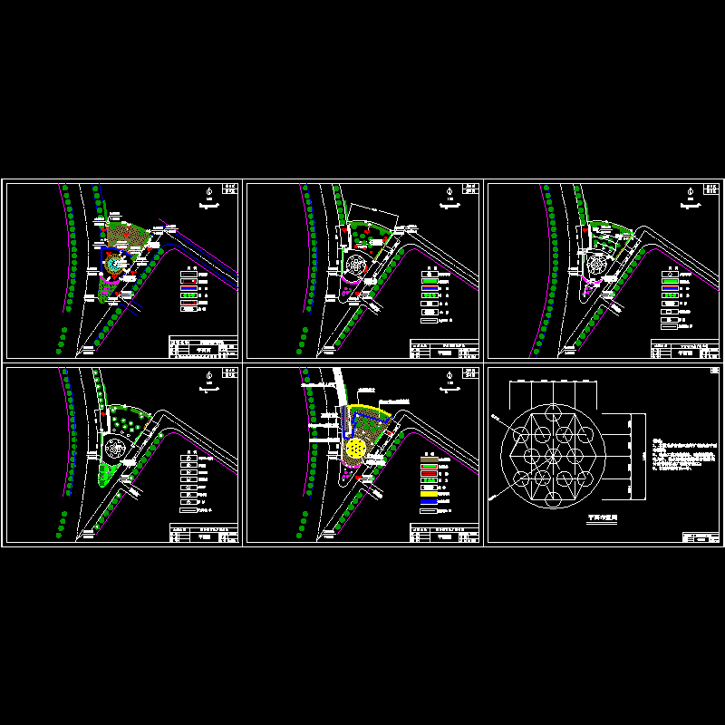 广场绿化施工图 - 1
