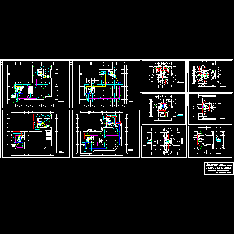 商住楼弱电平面CAD图纸(dwg)