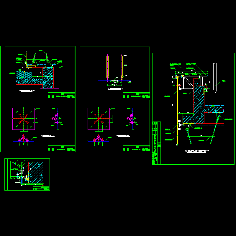 点式玻璃幕墙节点图.dwg