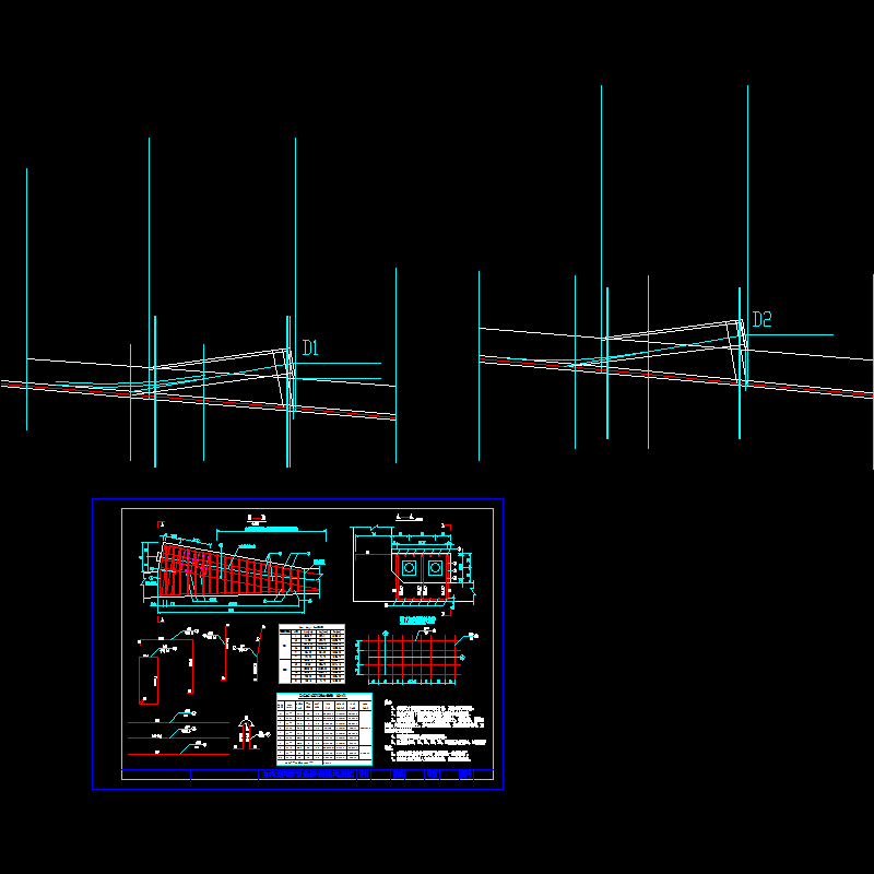 主桥箱梁d型齿板钢筋构造图.dwg